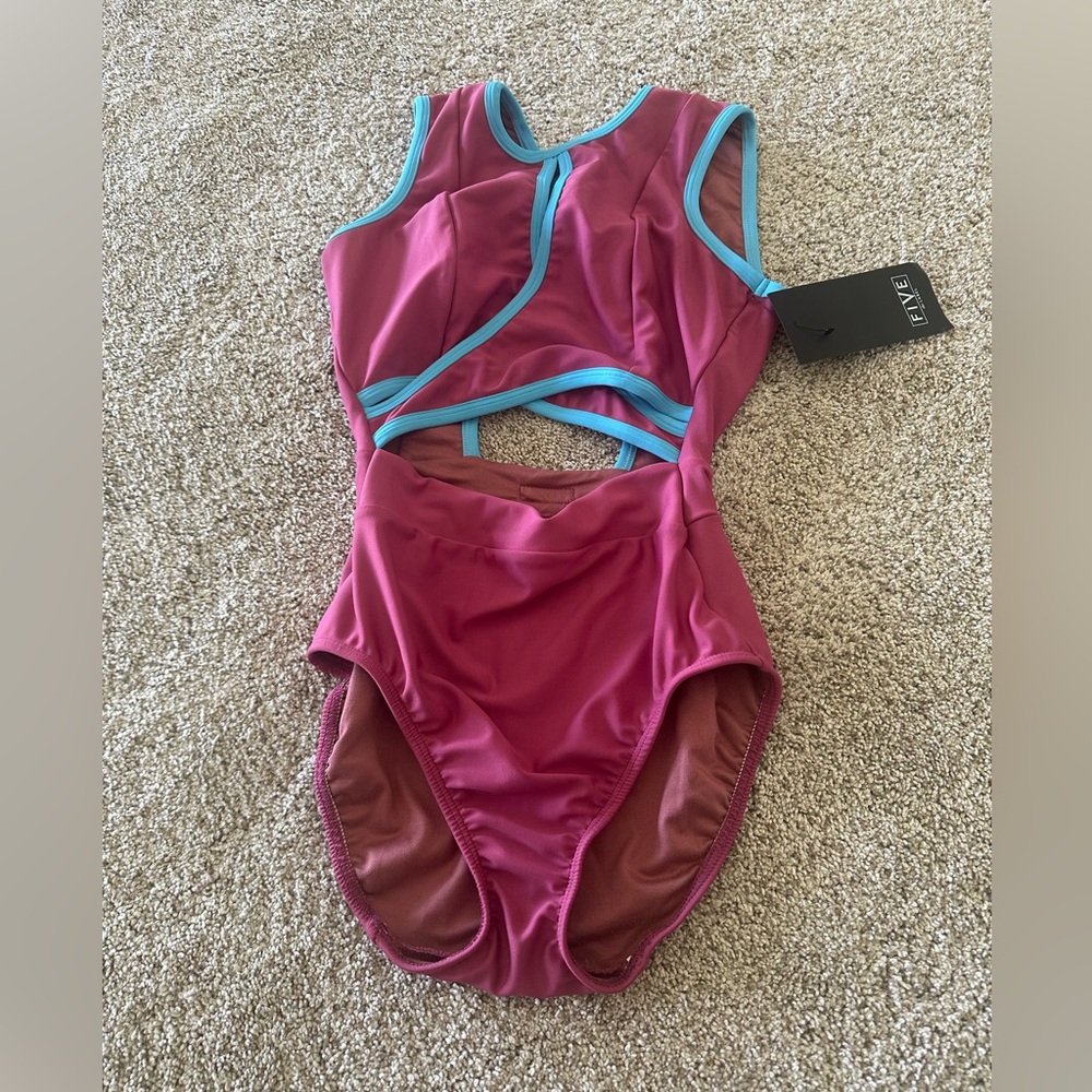 Five the Label Mauve and Blue NWT Leotard